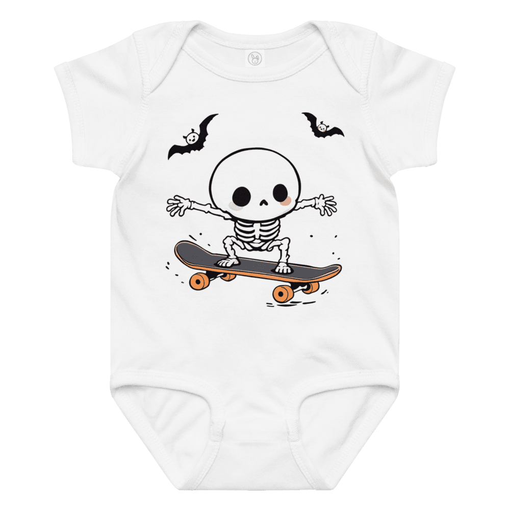 Batty Bones Skate Baby Jersey Bodysuit