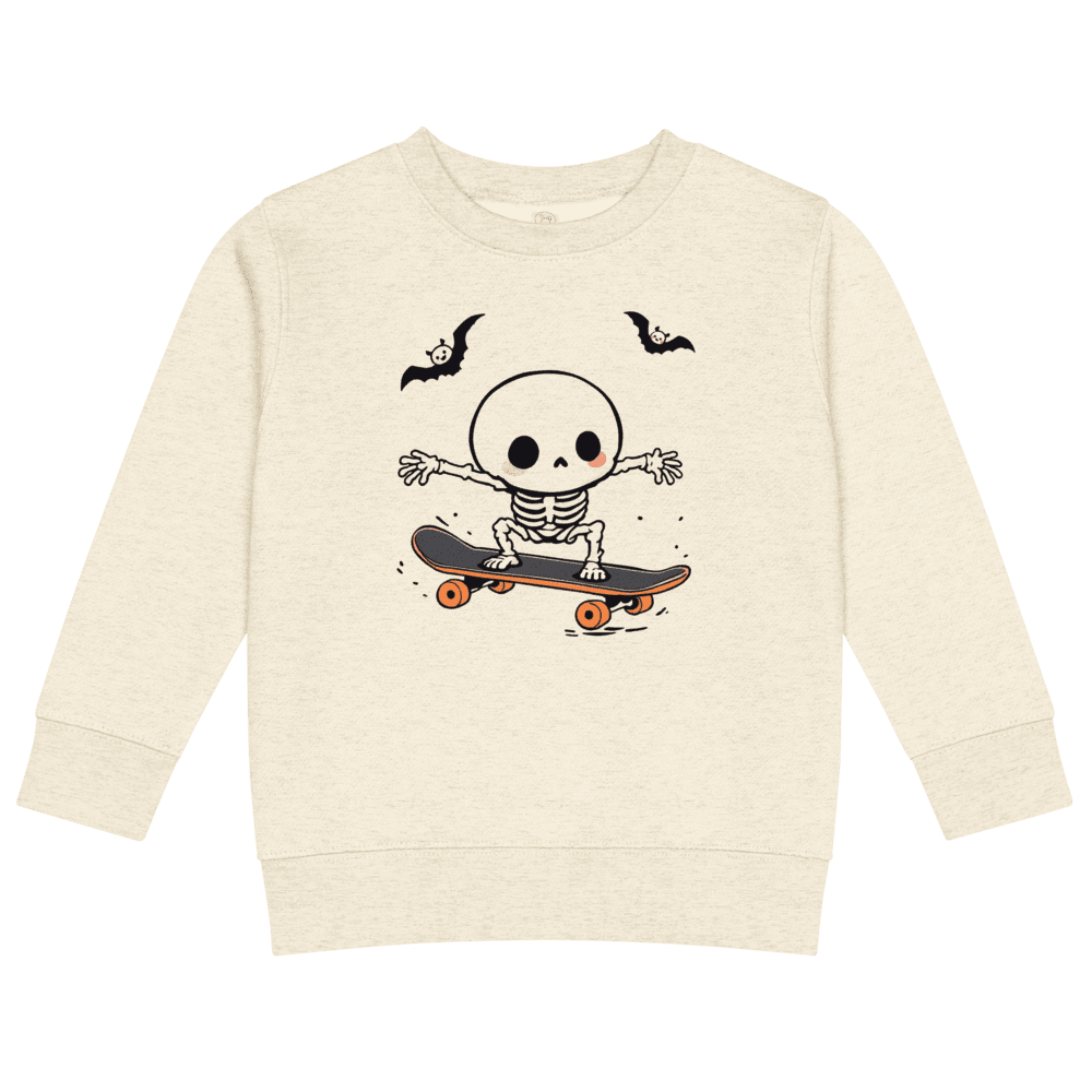 Batty Bones Skate Kids Crew Neck Sweatshirt