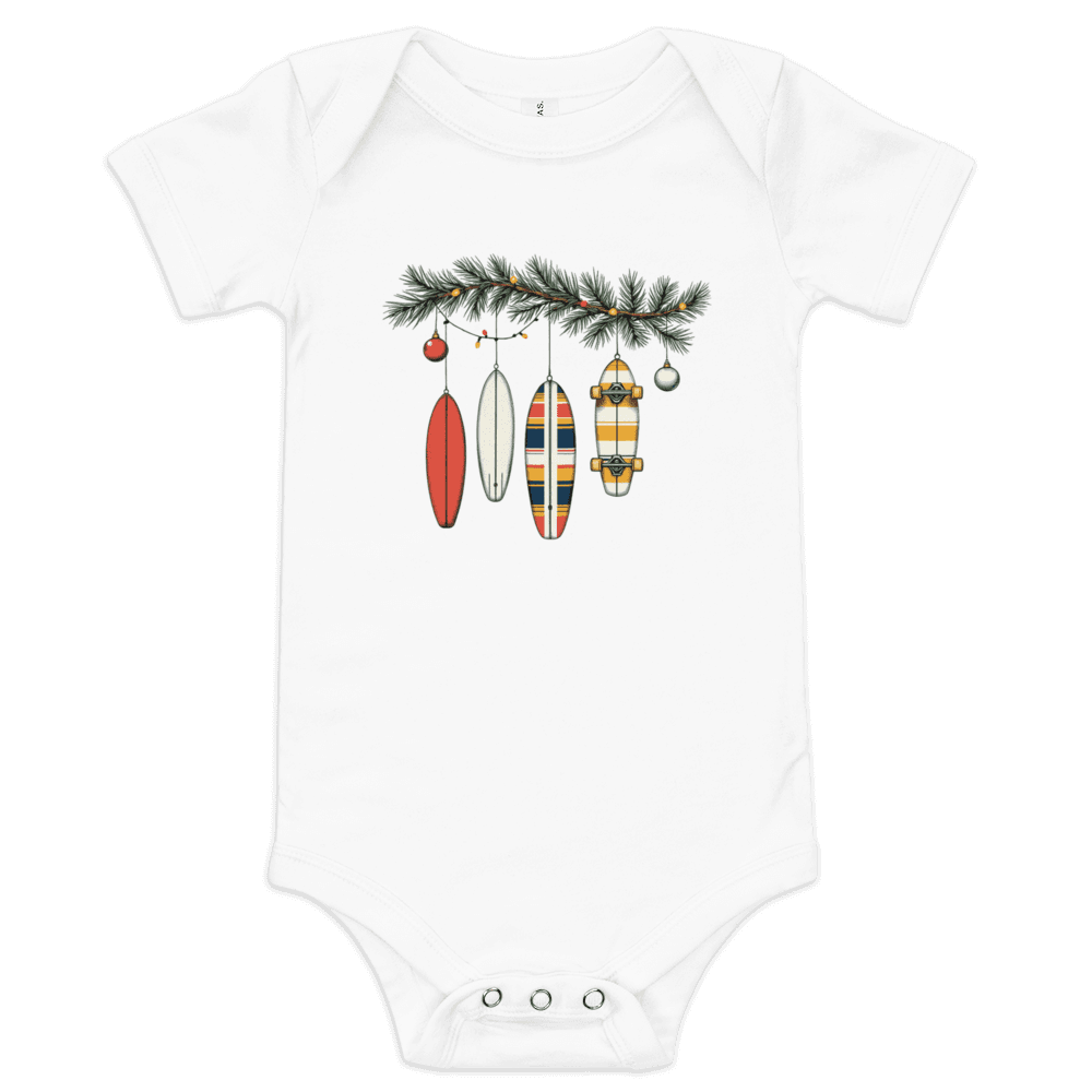 Deck the Boards Baby Short Sleeve One Piece