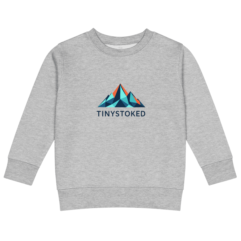 Geometric Mountain Kids Crew Neck Sweatshirt