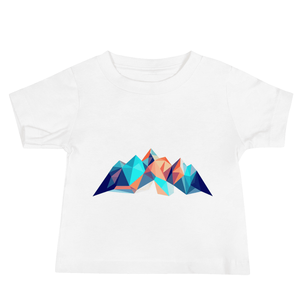 Geometric Mountain Repeat Baby Staple Tee