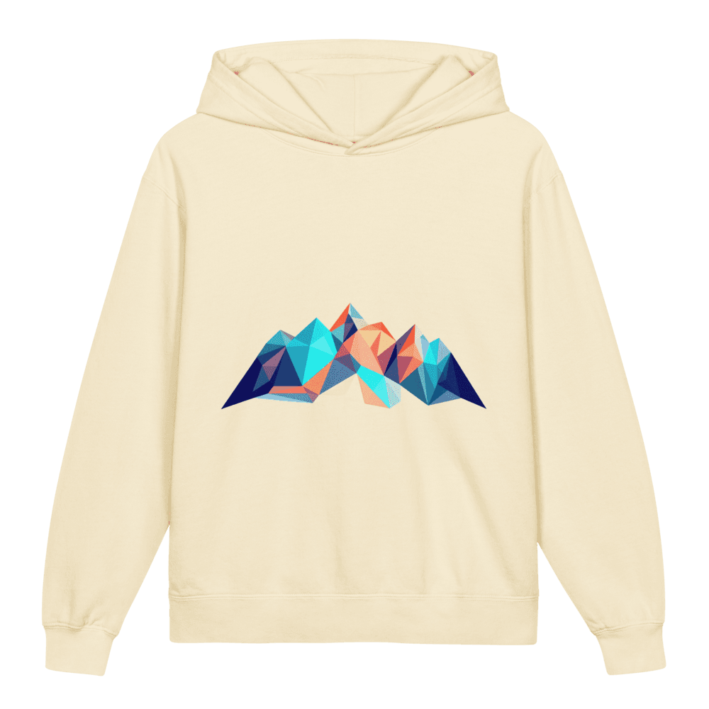 Geometric Mountain Repeat Youth Fleece Hoodie