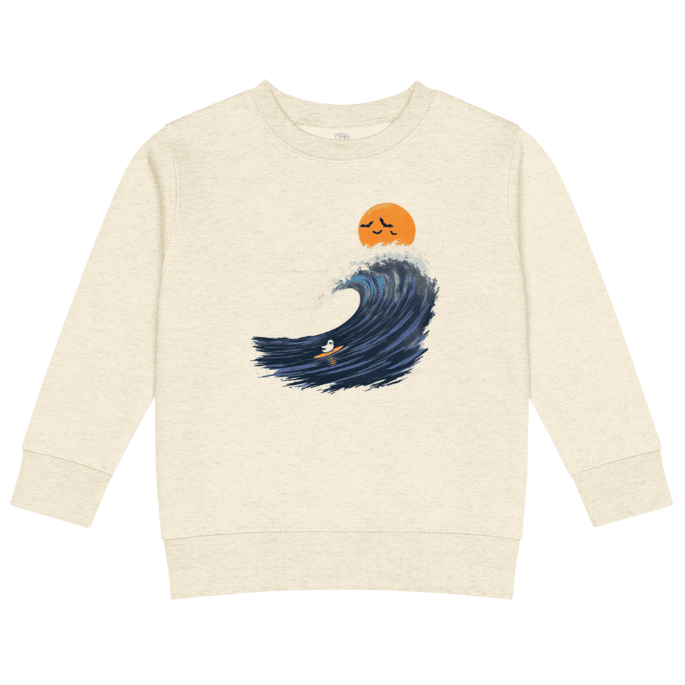 Ghost Wave Kids Crew Neck Sweatshirt