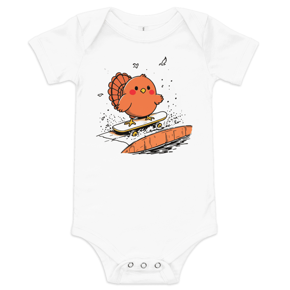 Gobble Gobble Grind Baby Short Sleeve One Piece