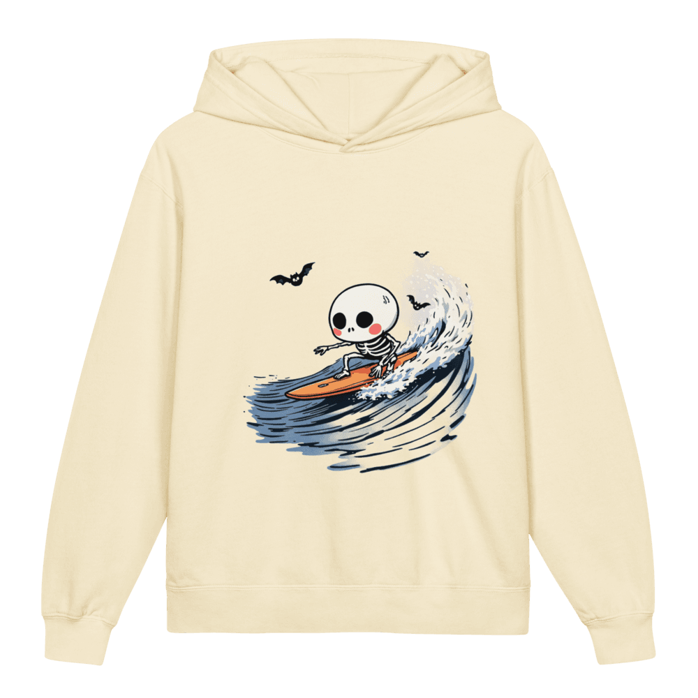 Skeleton Surf Youth Fleece Hoodie