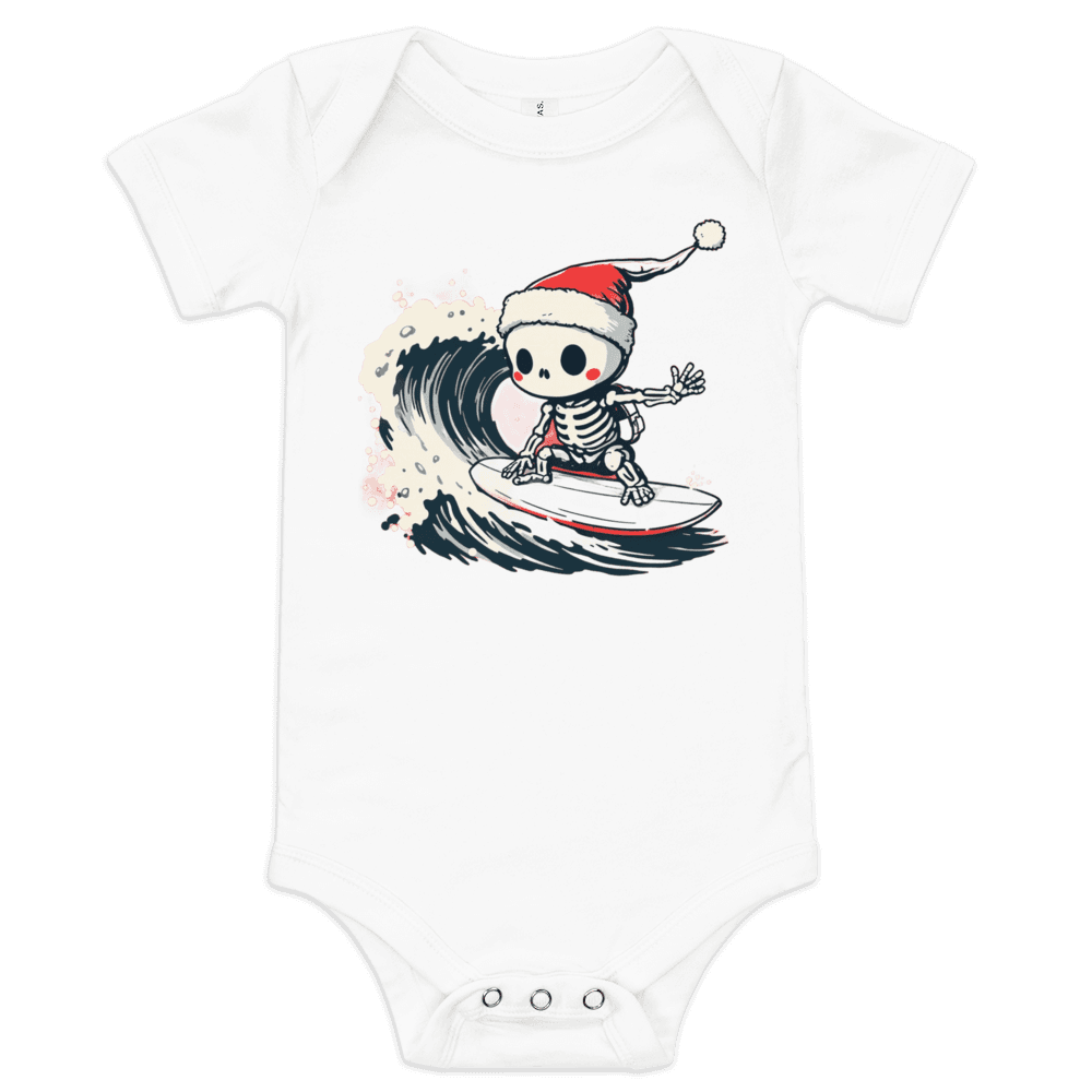 Lil Santa Bones Baby Short Sleeve One Piece