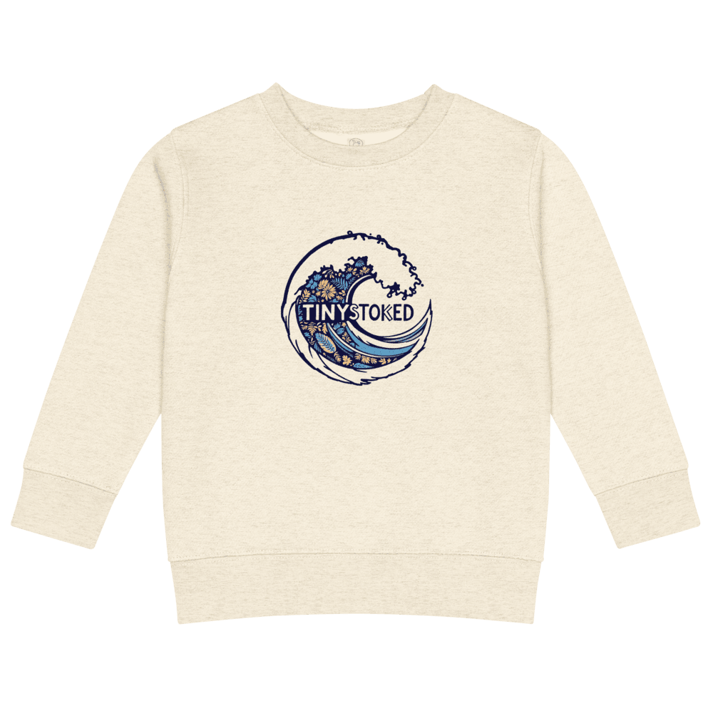 Maui Wave Tapa Kids Crew Neck Sweatshirt