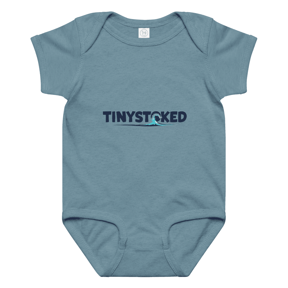 Mini Wave Wordmark Baby Jersey Bodysuit