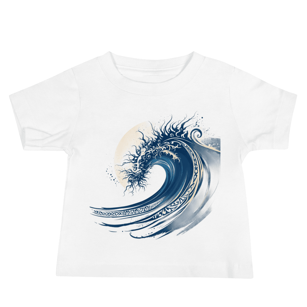 Polynesian Wave Repeat Baby Staple Tee