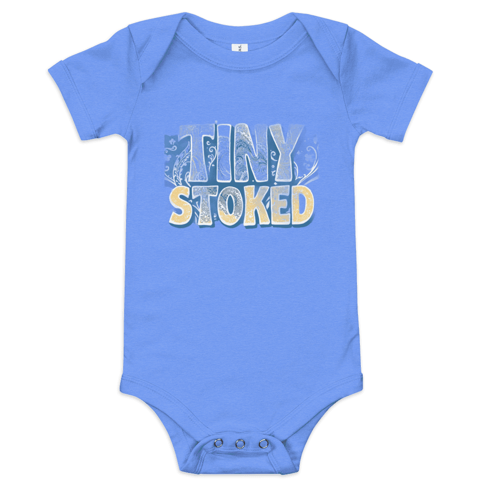 Polynesian Wave Wordmark Baby Short Sleeve One Piece