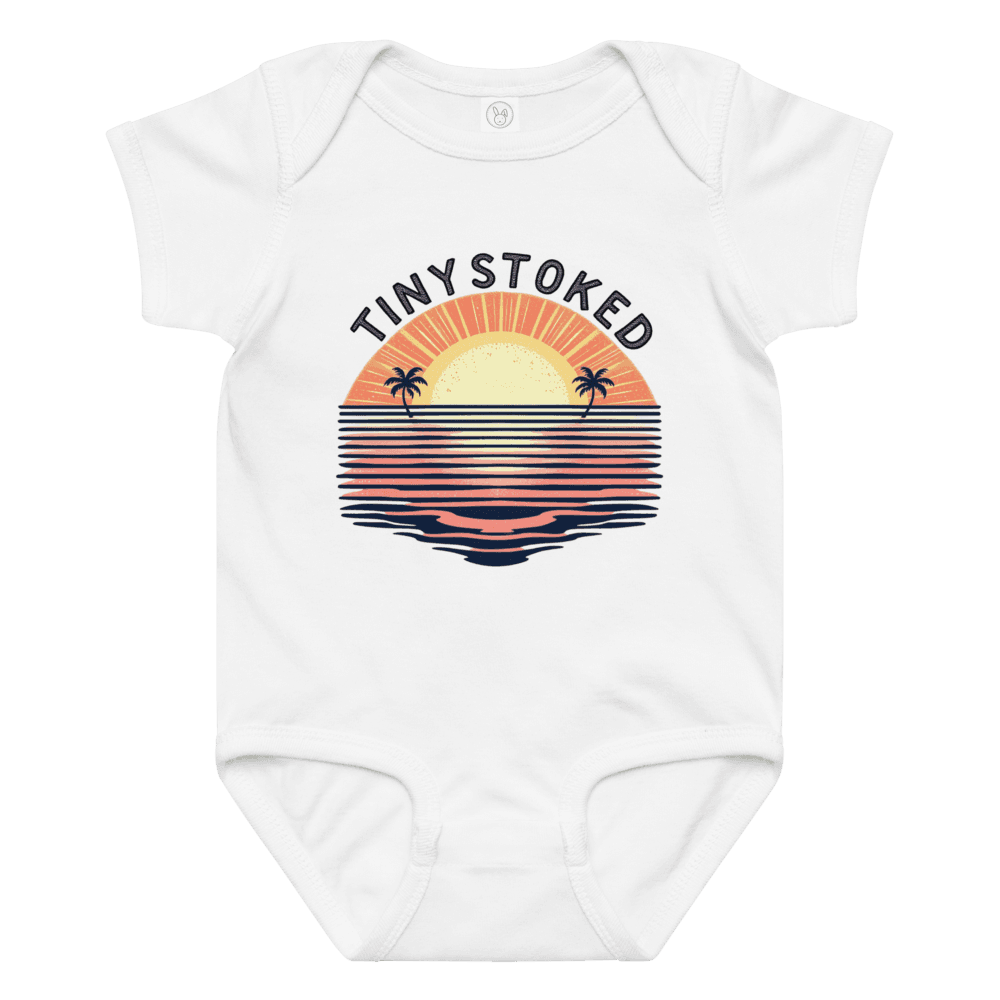 Retro Sunset Arch Baby Jersey Bodysuit