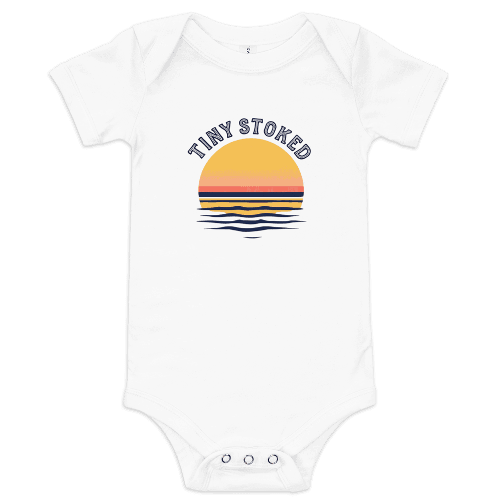 Retro Sunset Arch Baby Short Sleeve One Piece