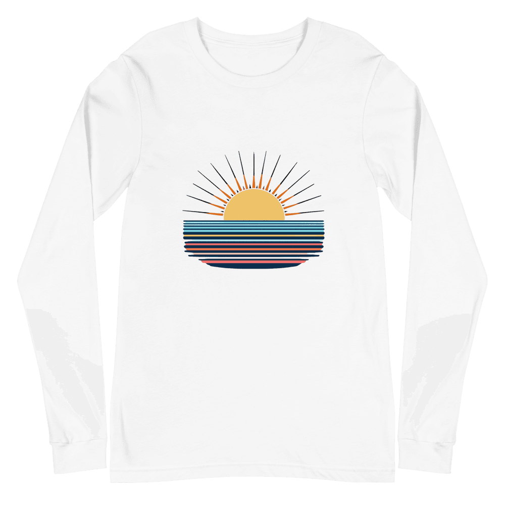 Retro Sunset Horizon Longsleeve Tee
