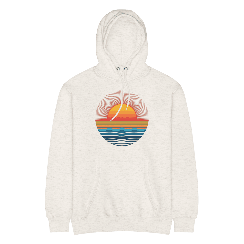 Retro Sunset Horizon Premium Hoodie