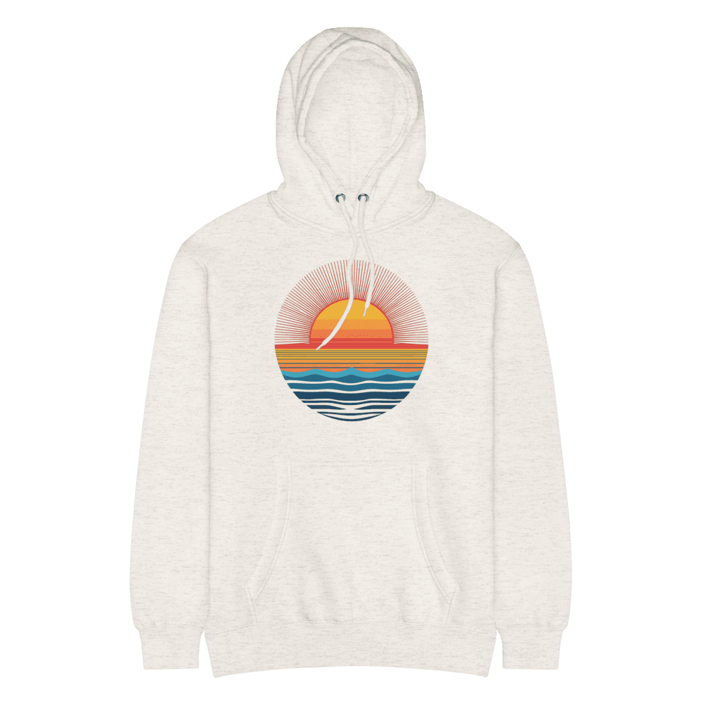 Retro Sunset Horizon Premium Hoodie