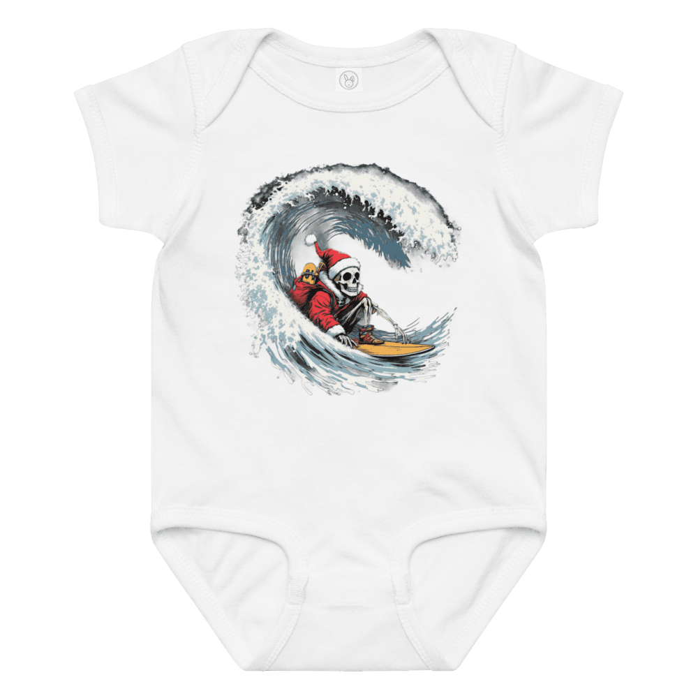Santa Bones Baby Jersey Bodysuit