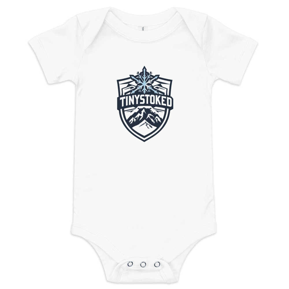 Snowflake Crest Baby Short Sleeve One Piece