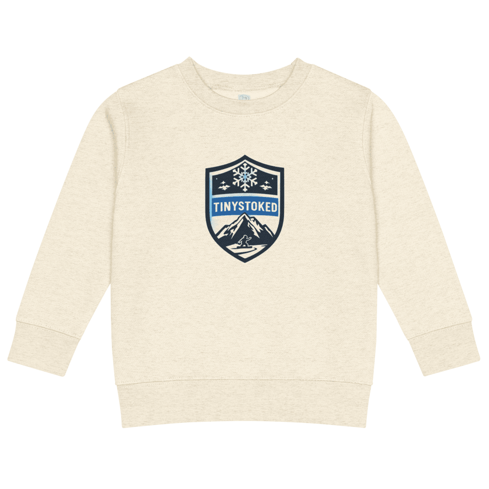 Snowflake Crest Kids Crew Neck Sweatshirt