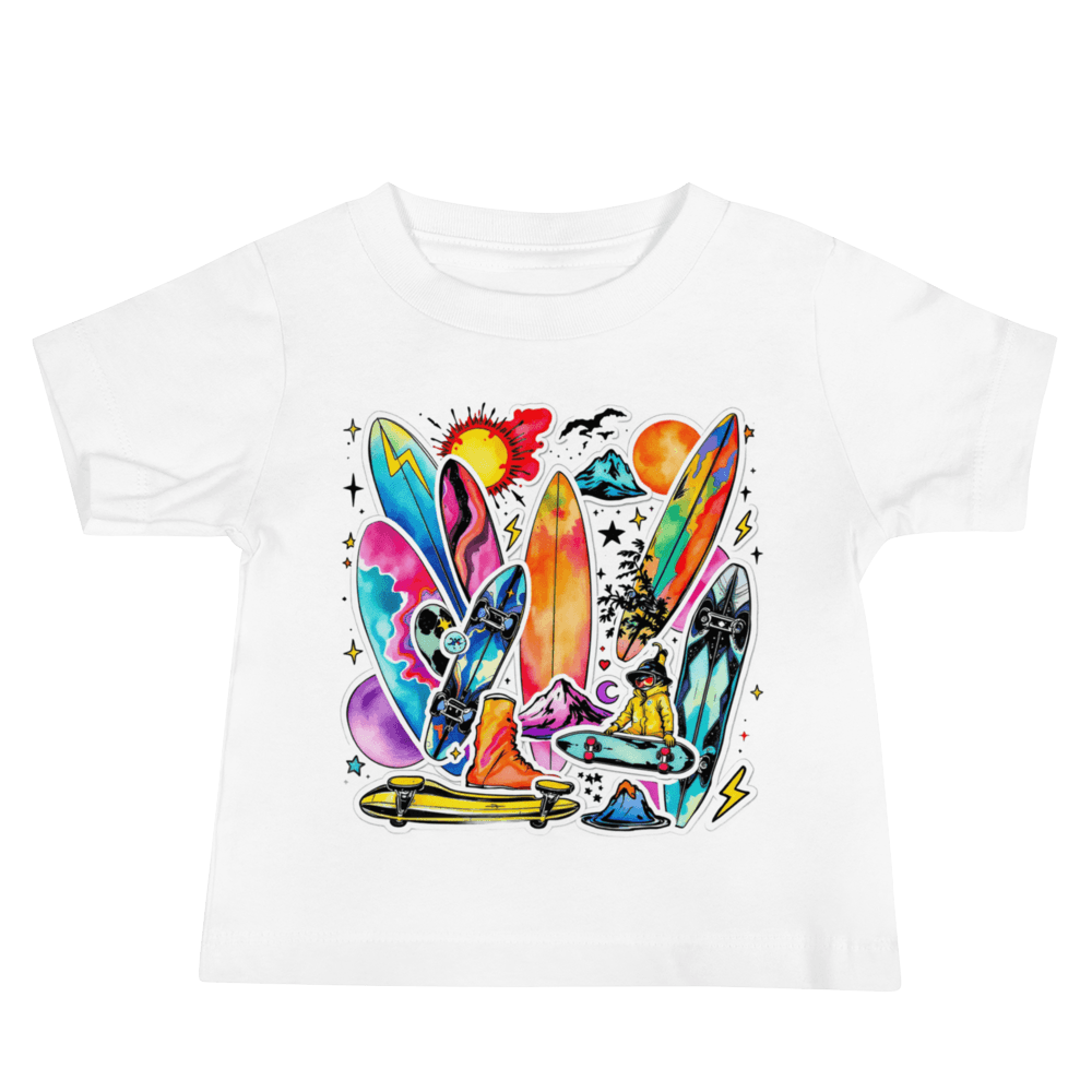 Y2K Sticker Spread Baby Staple Tee