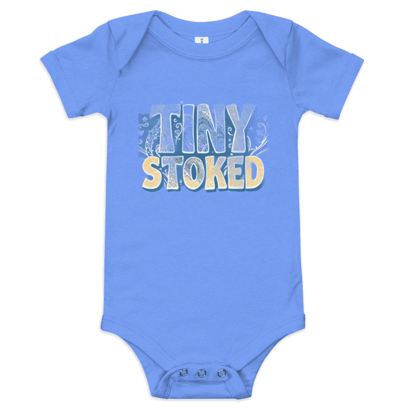 Polynesian Wave Wordmark Baby Short Sleeve One Piece