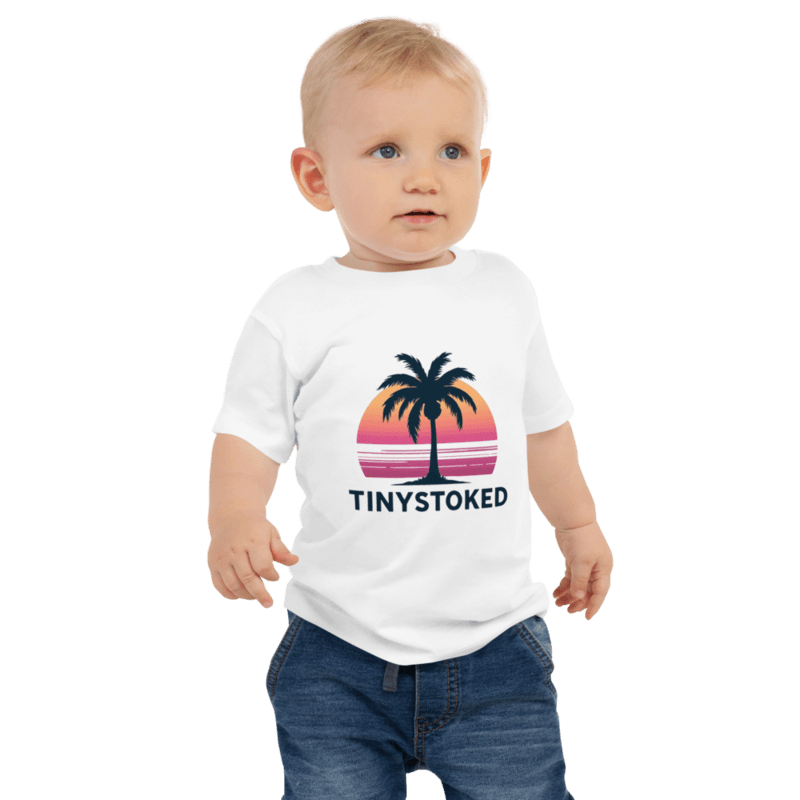 Sunset Palm Baby Staple Tee