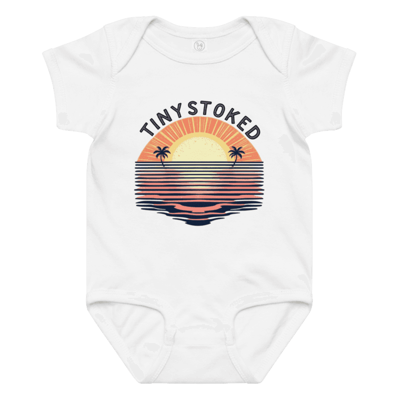 Retro Sunset Arch Baby Jersey Bodysuit