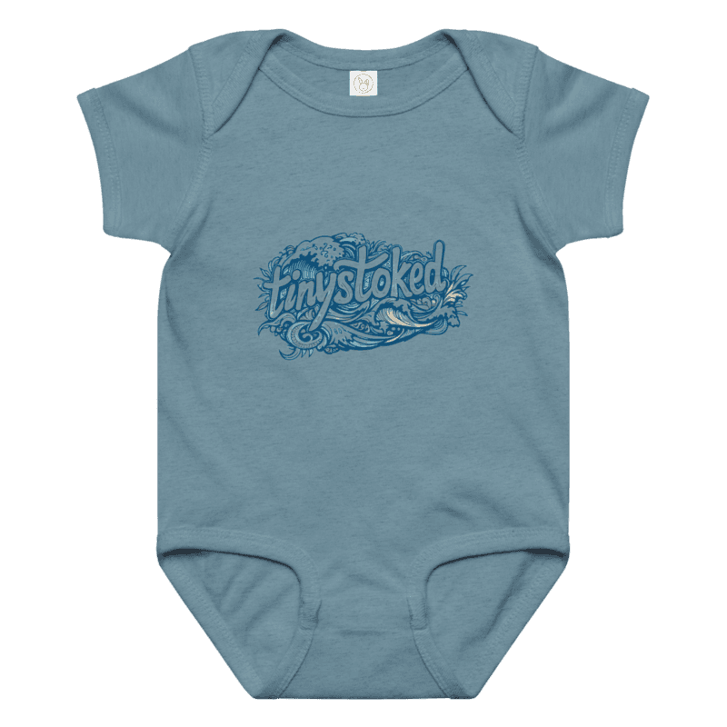 Polynesian Wave Wordmark Baby Jersey Bodysuit