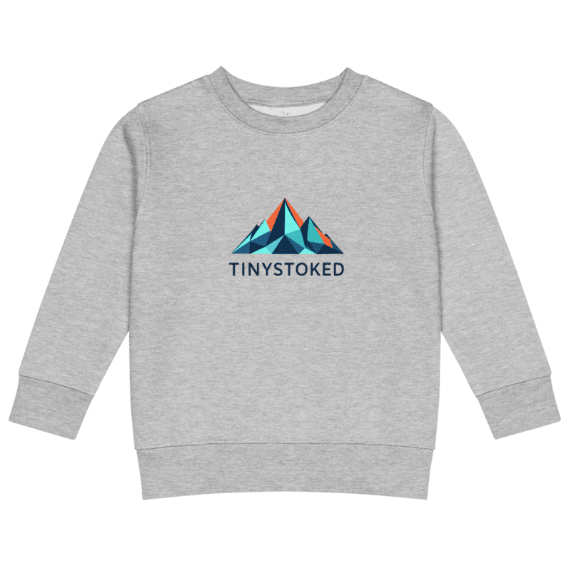 Geometric Mountain Kids Crew Neck Sweatshirt