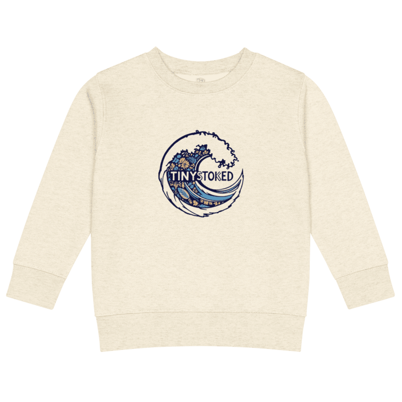 Maui Wave Tapa Kids Crew Neck Sweatshirt