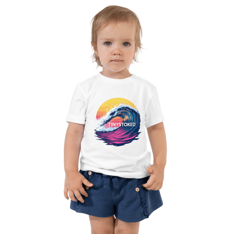 Sunset Wave Toddler Staple Tee