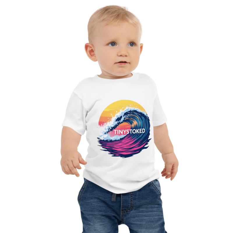 Sunset Wave Baby Staple Tee