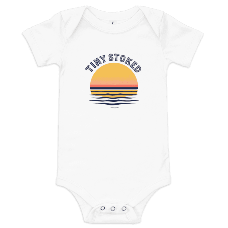 Retro Sunset Arch Baby Short Sleeve One Piece