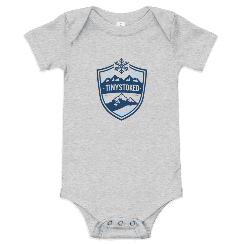 Snowflake Crest Baby Short Sleeve One Piece