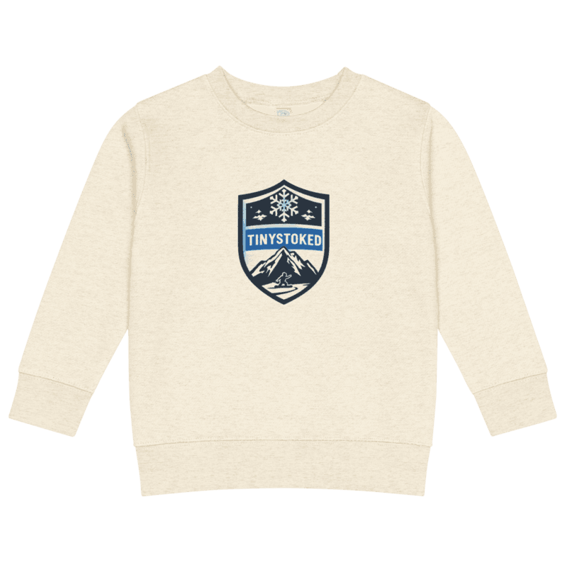 Snowflake Crest Kids Crew Neck Sweatshirt