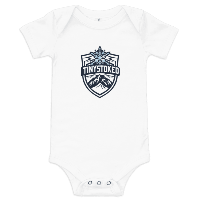 Snowflake Crest Baby Short Sleeve One Piece