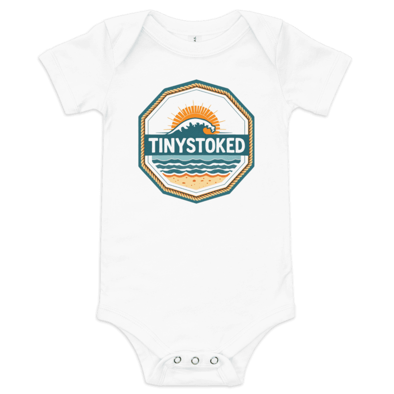 Beach Badge Baby Short Sleeve One Piece